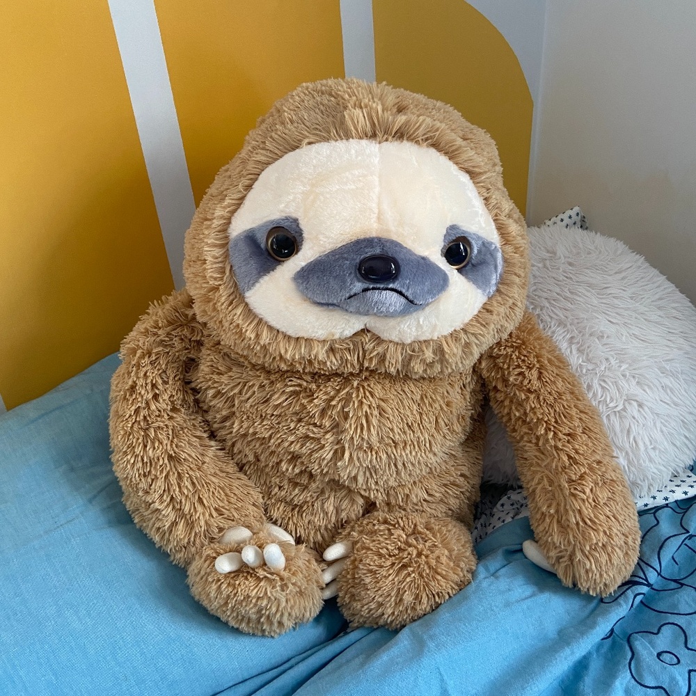 Jumbo Shaggy Sloth Plush Stuffed Animal